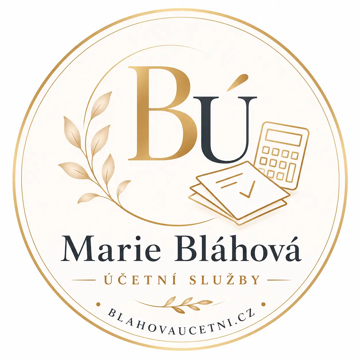 Bláhová účetní logo